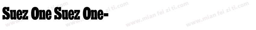 Suez One Suez One字体转换